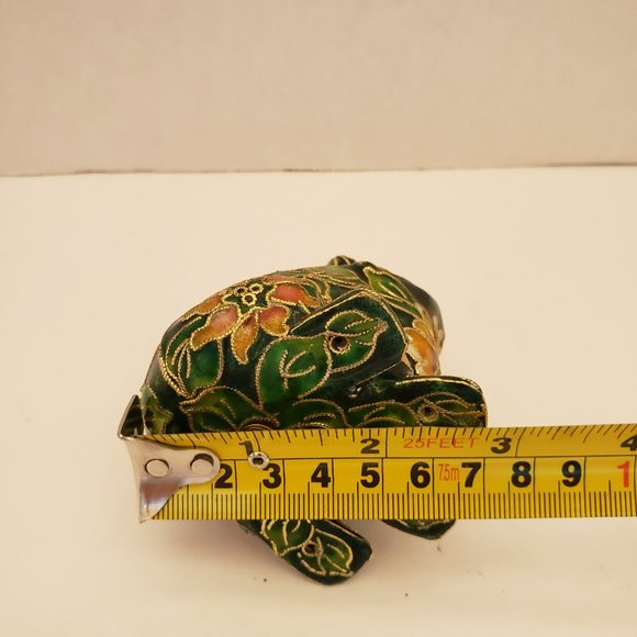 Victorian Treasures Metal Frog Figurine Decor - Picture 7 of 8